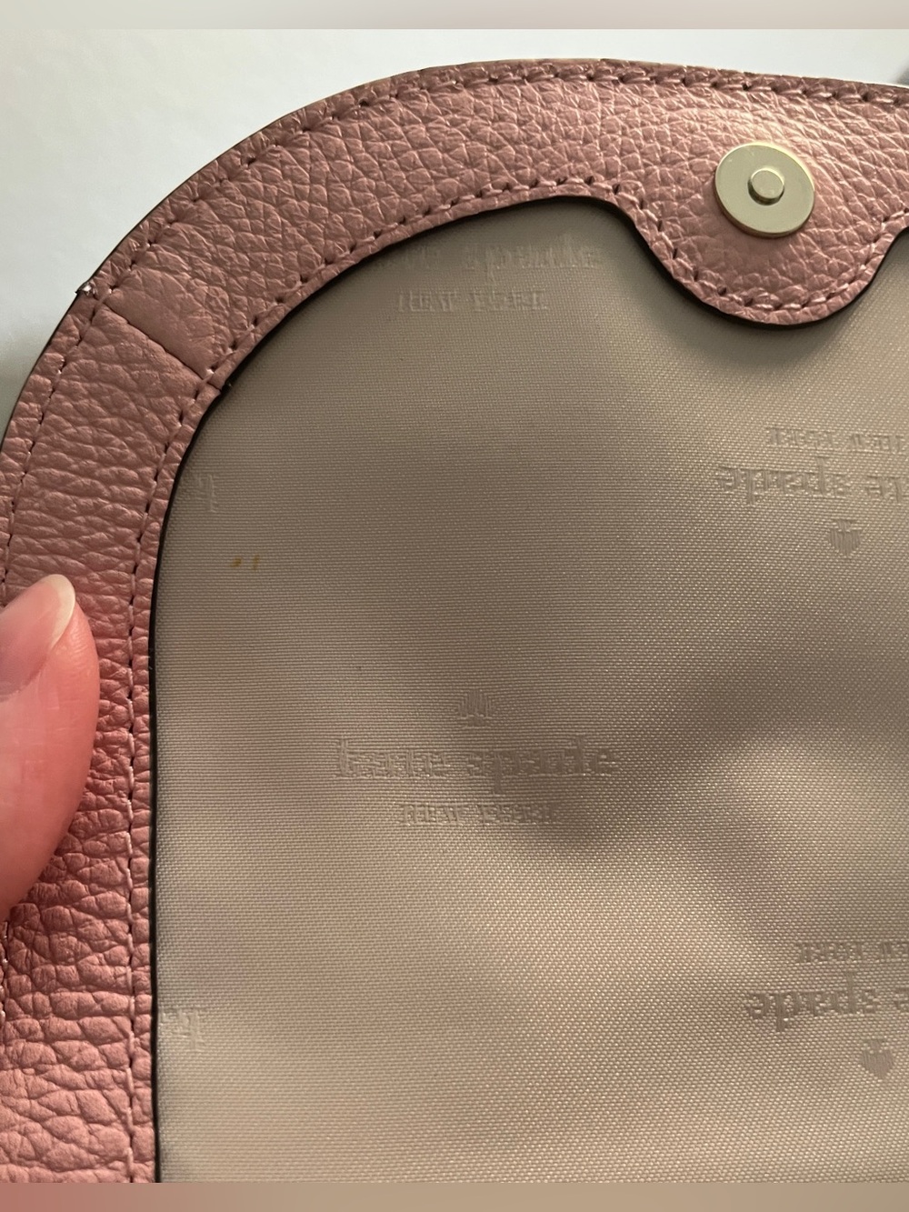 Kate Spade Blush Pink Pebbled Leather Crossbody Bag - Picture 4 of 5